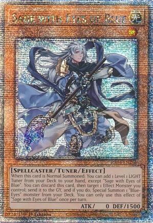 Sage with Eyes of Blue (Quarter Century Secret Rare) (RA04-EN266) - Quarter Century Stampede 1st Edition Quarter Century Stampede Yugioh Single  Squirtle Squad Card Shop.