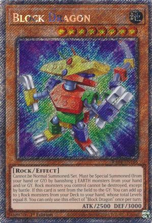 Block Dragon (Platinum Secret Rare) (RA04-EN268) - Quarter Century Stampede 1st Edition Quarter Century Stampede Yugioh Single  Squirtle Squad Card Shop.