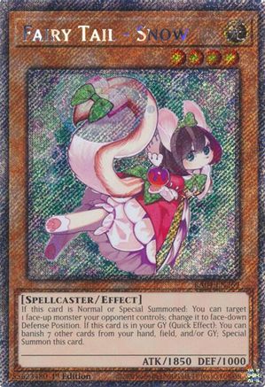 Fairy Tail - Snow (Platinum Secret Rare) (RA04-EN269) - Quarter Century Stampede 1st Edition Quarter Century Stampede Yugioh Single  Squirtle Squad Card Shop.