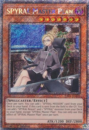 SPYRAL Master Plan (Platinum Secret Rare) (RA04-EN276) - Quarter Century Stampede 1st Edition Quarter Century Stampede Yugioh Single  Squirtle Squad Card Shop.