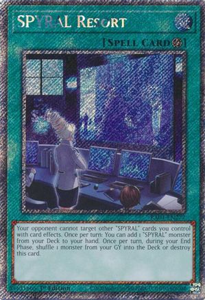 SPYRAL Resort (Platinum Secret Rare) (RA04-EN277) - Quarter Century Stampede 1st Edition Quarter Century Stampede Yugioh Single  Squirtle Squad Card Shop.