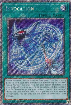Invocation (Platinum Secret Rare) (RA04-EN281) - Quarter Century Stampede 1st Edition Quarter Century Stampede Yugioh Single  Squirtle Squad Card Shop.