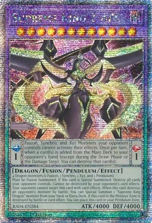 Supreme King Z-ARC (Quarter Century Secret Rare) (RA04-EN284) - Quarter Century Stampede 1st Edition Quarter Century Stampede Yugioh Single  Squirtle Squad Card Shop.