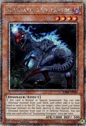 Souleating Oviraptor (Platinum Secret Rare) (RA04-EN288) - Quarter Century Stampede 1st Edition Quarter Century Stampede Yugioh Single  Squirtle Squad Card Shop.