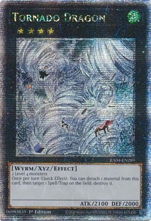 Tornado Dragon (Quarter Century Secret Rare) (RA04-EN289) - Quarter Century Stampede 1st Edition Quarter Century Stampede Yugioh Single  Squirtle Squad Card Shop.