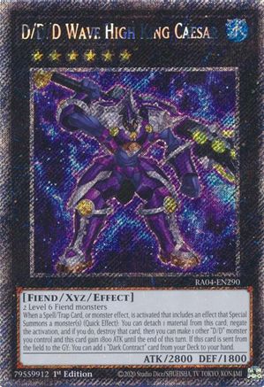 D/D/D Wave High King Caesar (Platinum Secret Rare) (RA04-EN290) - Quarter Century Stampede 1st Edition Quarter Century Stampede Yugioh Single  Squirtle Squad Card Shop.