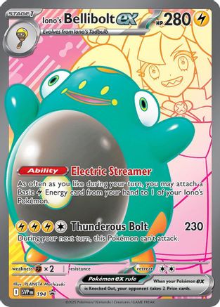Iono's Bellibolt ex 194  - Holofoil SV Scarlet & Violet Promo Cards - Promo SV: Scarlet & Violet Promo Cards Pokemon Single  Squirtle Squad Card Shop.