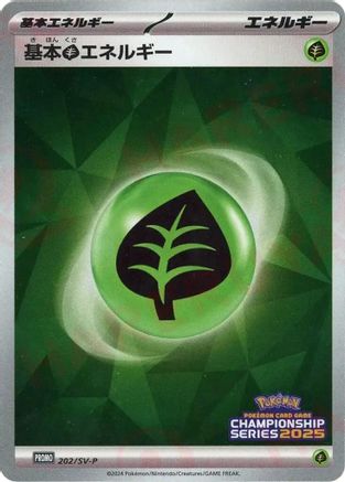 Basic Grass Energy - 202/SV-P (202/SV-P) - SVP Promotional Cards Holofoil SV-P Promotional Cards Pokemon Japanese Single  Squirtle Squad Card Shop.
