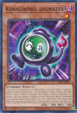 Kurikurinku @Ignister (ALIN-EN003) - Alliance Insight 1st Edition Alliance Insight Yugioh Single  Squirtle Squad Card Shop.