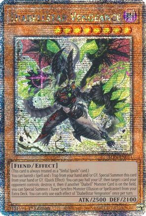 Diabellstar Vengeance (Quarter Century Secret Rare) (ALIN-EN011) - Alliance Insight 1st Edition Alliance Insight Yugioh Single  Squirtle Squad Card Shop.