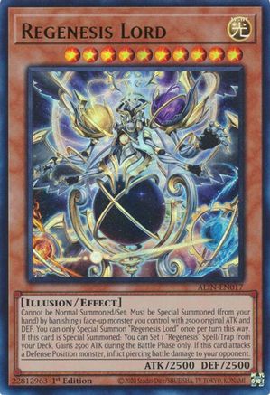 Regenesis Lord (ALIN-EN017) - Alliance Insight 1st Edition Alliance Insight Yugioh Single  Squirtle Squad Card Shop.