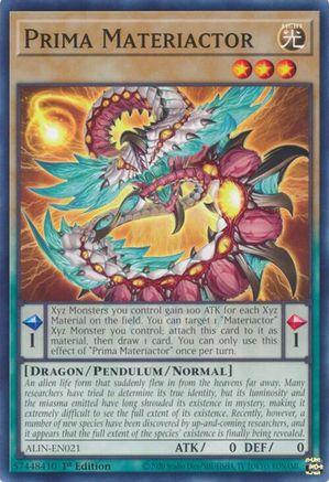 Prima Materiactor (ALIN-EN021) - Alliance Insight 1st Edition Alliance Insight Yugioh Single  Squirtle Squad Card Shop.
