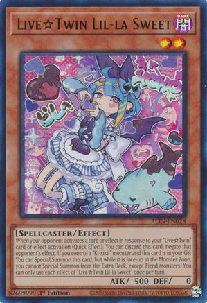 Live Twin Lil-la Sweet (ALIN-EN028) - Alliance Insight 1st Edition Alliance Insight Yugioh Single  Squirtle Squad Card Shop.