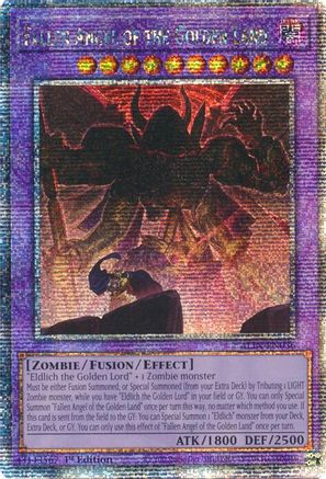Fallen Angel of the Golden Land (Quarter Century Secret Rare) (ALIN-EN036) - Alliance Insight 1st Edition Alliance Insight Yugioh Single  Squirtle Squad Card Shop.