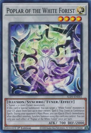Poplar of the White Forest (ALIN-EN041) - Alliance Insight 1st Edition Alliance Insight Yugioh Single  Squirtle Squad Card Shop.