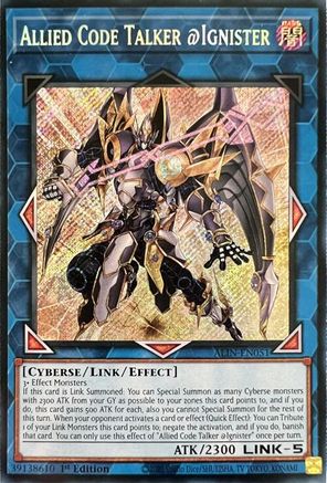 Allied Code Talker @Ignister (ALIN-EN051) - Alliance Insight 1st Edition Alliance Insight Yugioh Single  Squirtle Squad Card Shop.