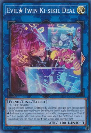 EvilTwin Ki-sikil Deal (ALIN-EN052) - Alliance Insight 1st Edition Alliance Insight Yugioh Single  Squirtle Squad Card Shop.