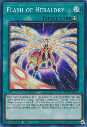 Flash of Heraldry (ALIN-EN056) - Alliance Insight 1st Edition Alliance Insight Yugioh Single  Squirtle Squad Card Shop.