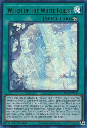Witch of the White Forest (ALIN-EN058) - Alliance Insight 1st Edition Alliance Insight Yugioh Single  Squirtle Squad Card Shop.