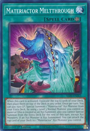 Materiactor Meltthrough (ALIN-EN063) - Alliance Insight 1st Edition Alliance Insight Yugioh Single  Squirtle Squad Card Shop.