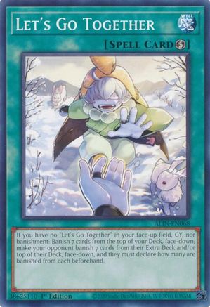 Let's Go Together (ALIN-EN068) - Alliance Insight 1st Edition Alliance Insight Yugioh Single  Squirtle Squad Card Shop.