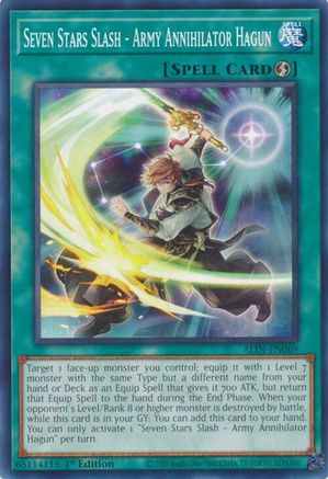 Seven Stars Slash - Army Annihilator Hagun (ALIN-EN069) - Alliance Insight 1st Edition Alliance Insight Yugioh Single  Squirtle Squad Card Shop.
