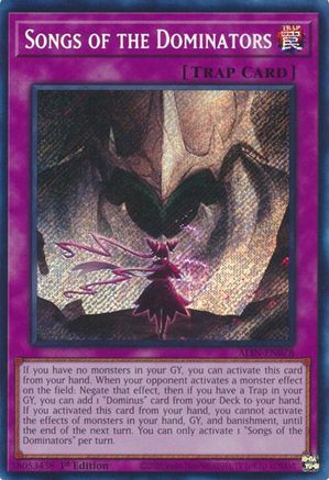 Songs of the Dominators (ALIN-EN078) - Alliance Insight 1st Edition Alliance Insight Yugioh Single  Squirtle Squad Card Shop.