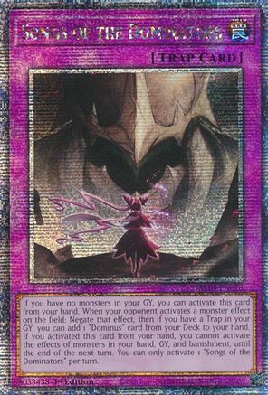Songs of the Dominators (Quarter Century Secret Rare) (ALIN-EN078) - Alliance Insight 1st Edition Alliance Insight Yugioh Single  Squirtle Squad Card Shop.