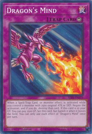 Dragon's Mind (ALIN-EN079) - Alliance Insight 1st Edition Alliance Insight Yugioh Single  Squirtle Squad Card Shop.
