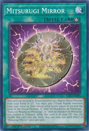 Mitsurugi Mirror (ALIN-EN093) - Alliance Insight 1st Edition Alliance Insight Yugioh Single  Squirtle Squad Card Shop.