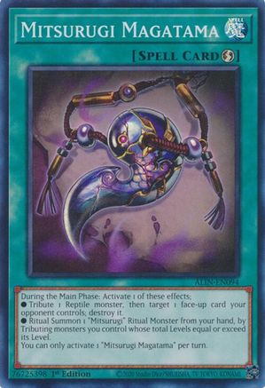 Mitsurugi Magatama (ALIN-EN094) - Alliance Insight 1st Edition Alliance Insight Yugioh Single  Squirtle Squad Card Shop.