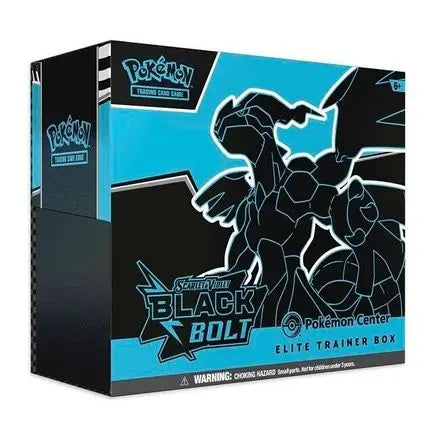 Pokemon TCG - Scarlet & Violet Black Bolt Pokemon Center Elite Trainer Box - Exclusive - Sealed - English SV: Black Bolt Pokemon Sealed  Squirtle Squad Card Shop.