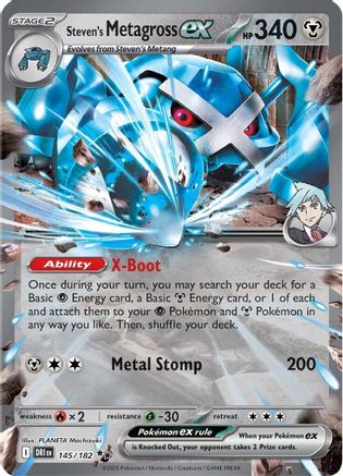 Pokémon TCG – Steven's Metagross ex 145/182 – Destined Rivals – Double Rare