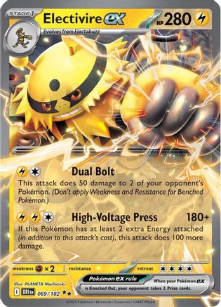 Pokémon TCG – Electivire ex 069/182 – Destined Rivals – Double Rare