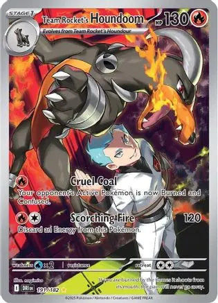 Team Rocket's Houndoom 191/182  - Holofoil SV10 Destined Rivals - Illustration Rare SV10: Destined Rivals Pokemon Single  Squirtle Squad Card Shop.