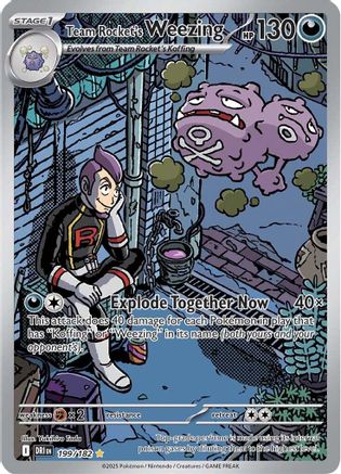 Team Rocket’s Weezing 199/182 – Destined Rivals – Illustration Rare