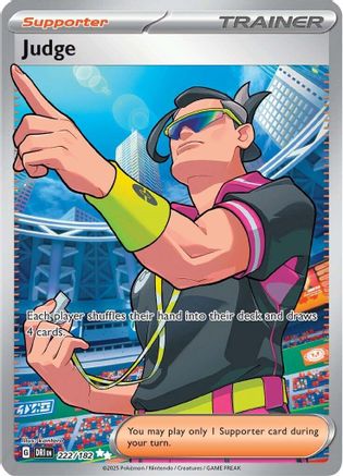 Judge 222/182  - Holofoil SV10 Destined Rivals - Ultra Rare SV10: Destined Rivals Pokemon Single  Squirtle Squad Card Shop.