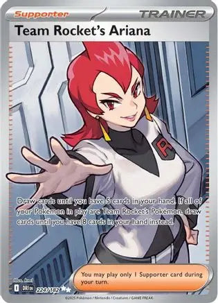 Team Rocket's Ariana 224/182  - Holofoil SV10 Destined Rivals - Ultra Rare
