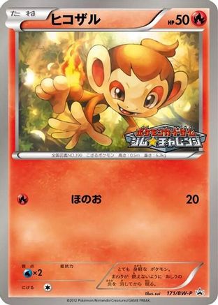 Chimchar - 171/BW-P (171/BW-P) - BWP Promotional cards BW-P Promotional cards Pokemon Japanese Single  Squirtle Squad Card Shop.
