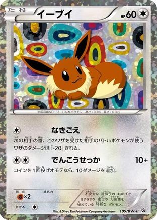 Eevee - 189/BW-P (189/BW-P) - BWP Promotional cards Holofoil BW-P Promotional cards Pokemon Japanese Single  Squirtle Squad Card Shop.