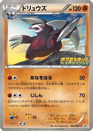 Excadrill - 065/BW-P (065/BW-P) - BWP Promotional cards BW-P Promotional cards Pokemon Japanese Single  Squirtle Squad Card Shop.