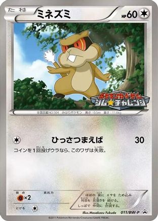 Patrat - 011/BW-P (011/BW-P) - BWP Promotional cards BW-P Promotional cards Pokemon Japanese Single  Squirtle Squad Card Shop.
