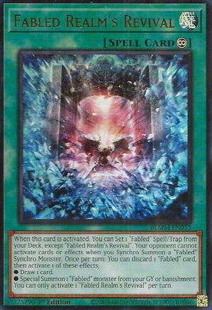 Fabled Realm's Revival (BLMM-EN015) - Battles of Legend: Monster Mayhem 1st Edition Battles of Legend: Monster Mayhem Yugioh Single  Squirtle Squad Card Shop.
