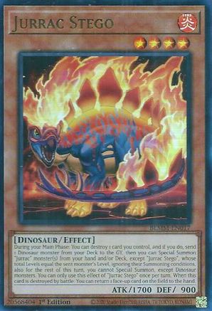 Jurrac Stego (BLMM-EN017) - Battles of Legend: Monster Mayhem 1st Edition Battles of Legend: Monster Mayhem Yugioh Single  Squirtle Squad Card Shop.