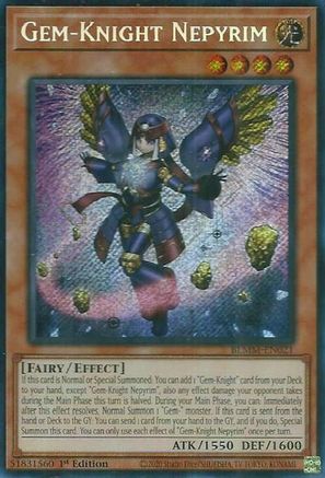 Gem-Knight Nepyrim (BLMM-EN021) - Battles of Legend: Monster Mayhem 1st Edition Battles of Legend: Monster Mayhem Yugioh Single  Squirtle Squad Card Shop.