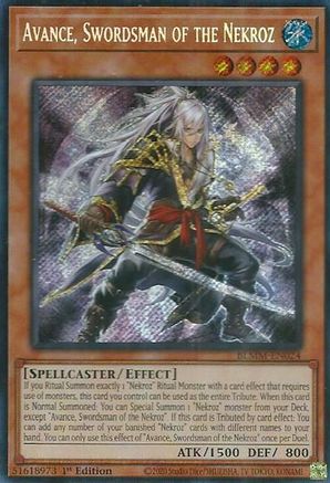 Avance, Swordsman of the Nekroz (BLMM-EN024) - Battles of Legend: Monster Mayhem 1st Edition Battles of Legend: Monster Mayhem Yugioh Single  Squirtle Squad Card Shop.