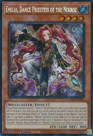 Emilia, Dance Priestess of the Nekroz (BLMM-EN025) - Battles of Legend: Monster Mayhem 1st Edition Battles of Legend: Monster Mayhem Yugioh Single  Squirtle Squad Card Shop.