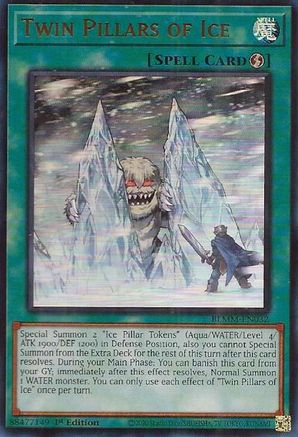 Twin Pillars of Ice (BLMM-EN032) - Battles of Legend: Monster Mayhem 1st Edition Battles of Legend: Monster Mayhem Yugioh Single  Squirtle Squad Card Shop.