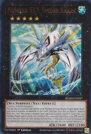 Number S37: Spider Shark (BLMM-EN037) - Battles of Legend: Monster Mayhem 1st Edition Battles of Legend: Monster Mayhem Yugioh Single  Squirtle Squad Card Shop.