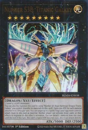 Number S38: Titanic Galaxy (BLMM-EN038) - Battles of Legend: Monster Mayhem 1st Edition Battles of Legend: Monster Mayhem Yugioh Single  Squirtle Squad Card Shop.